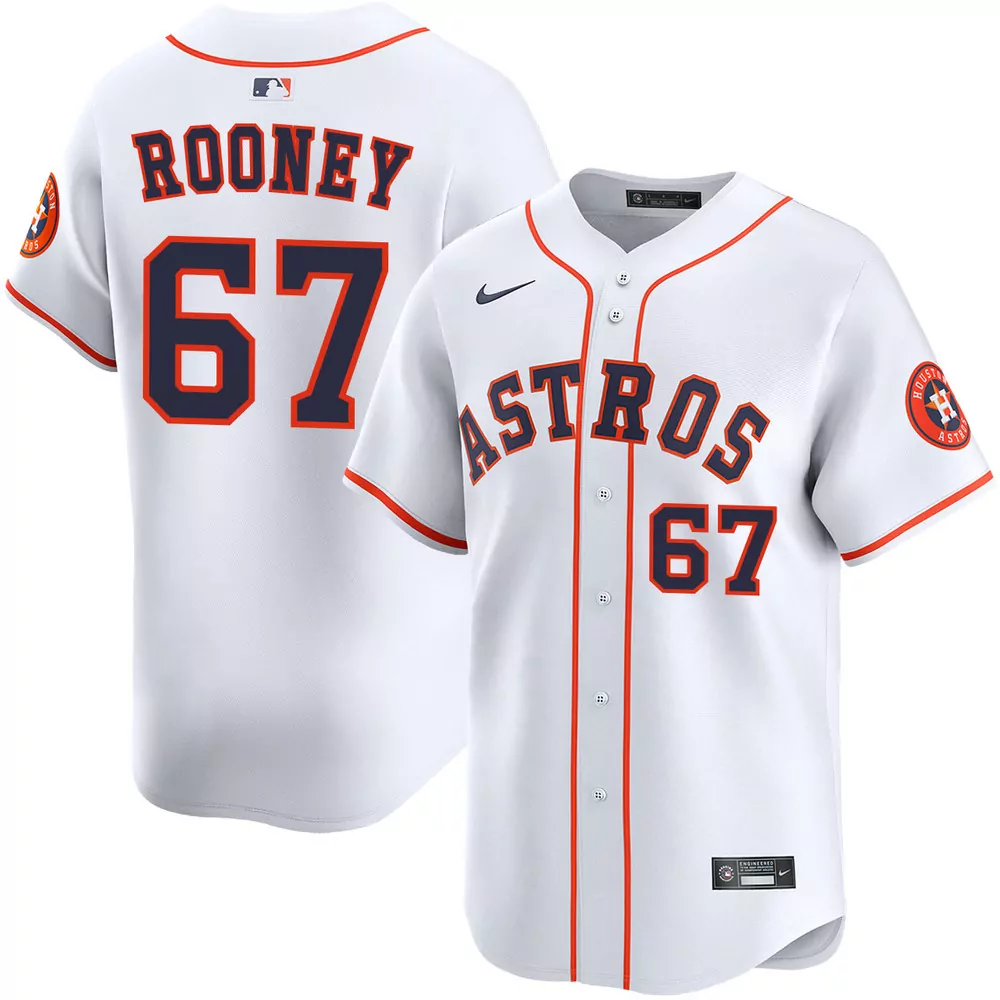 john rooney houston astros alternate orange jersey