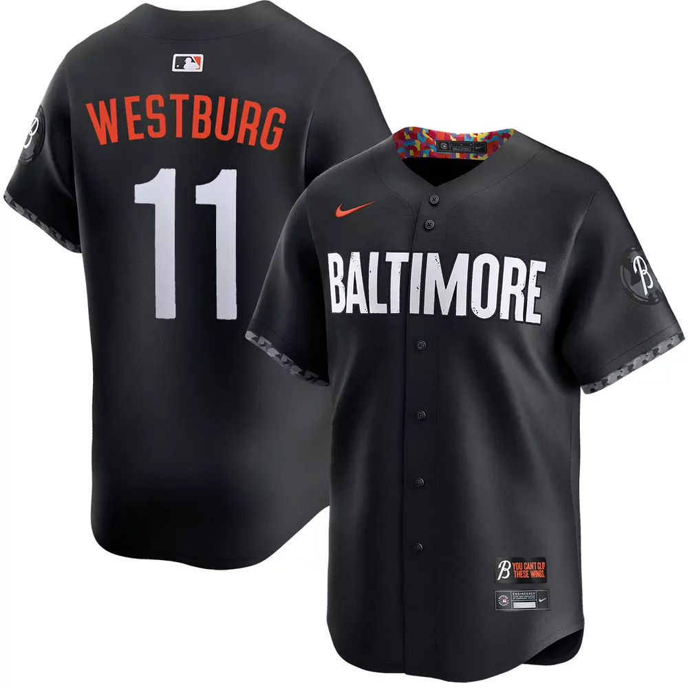 jordan westburg baltimore orioles alternate orange jersey