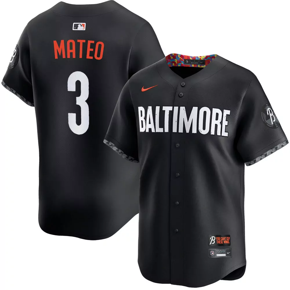 jorge mateo baltimore orioles alternate black jersey