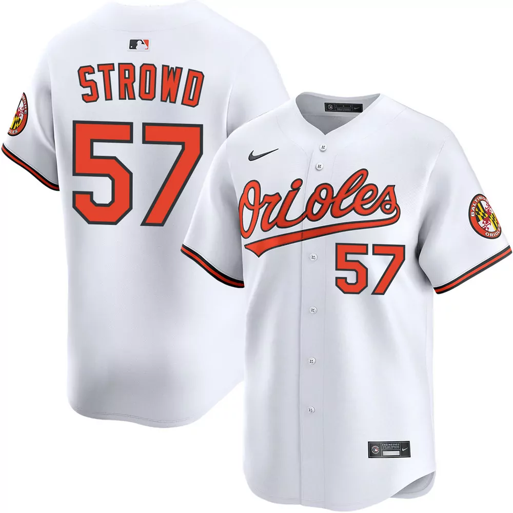 kade strowd baltimore orioles alternate orange limited jersey