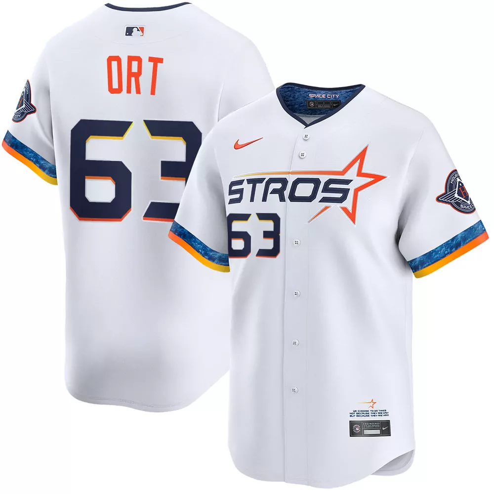 kaleb ort houston astros alternate navy jersey