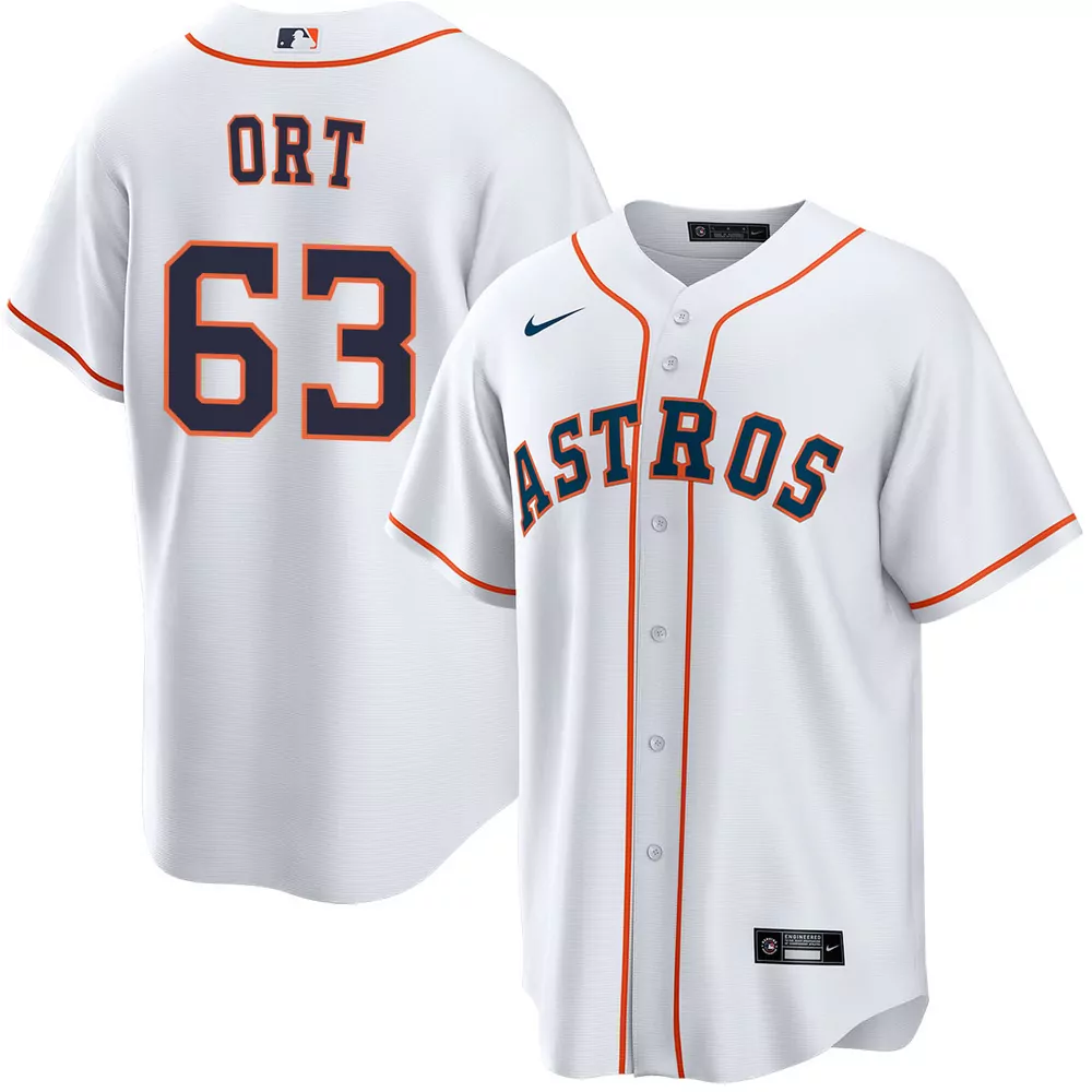 kaleb ort houston astros alternate navy jersey