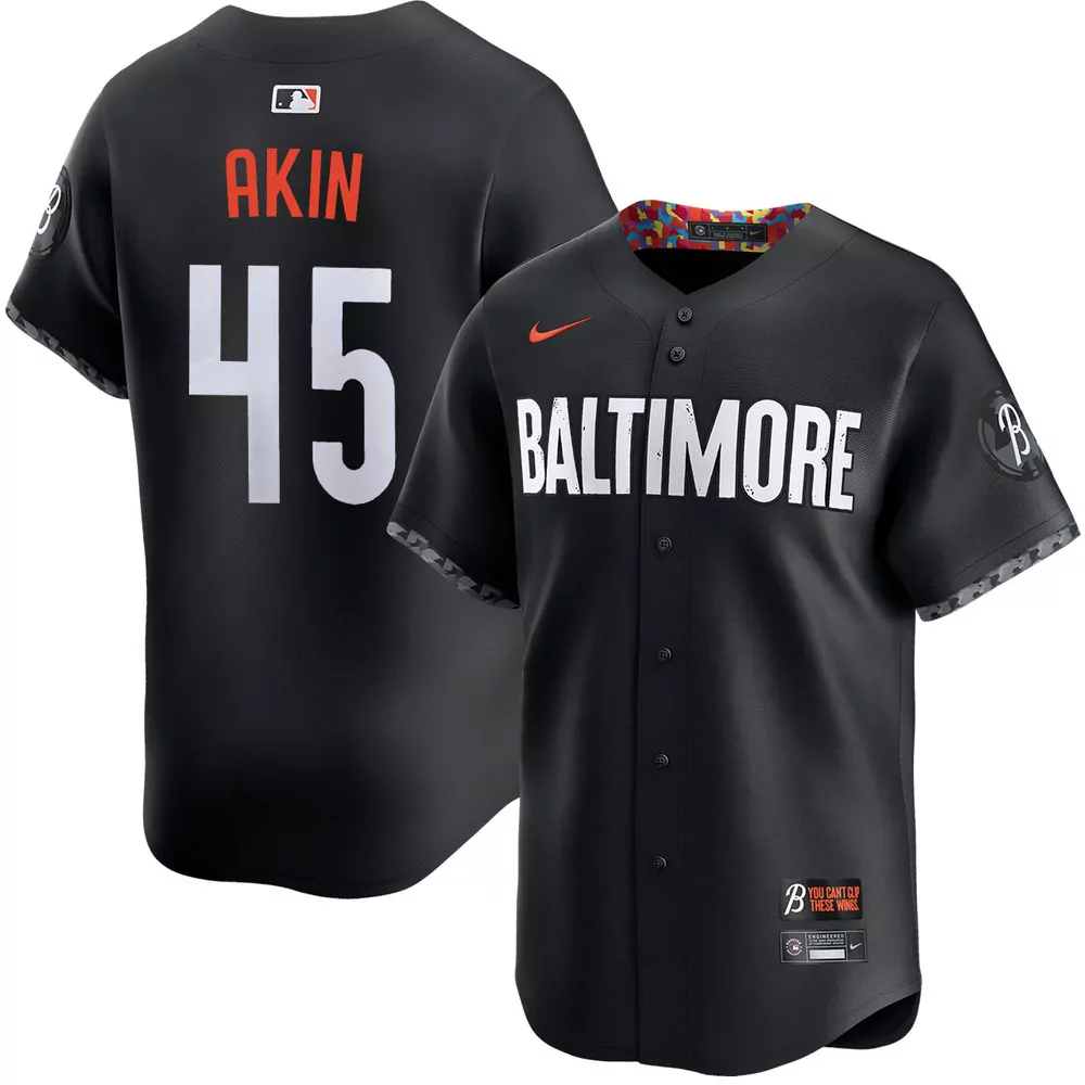 keegan akin baltimore orioles alternate black limited jersey