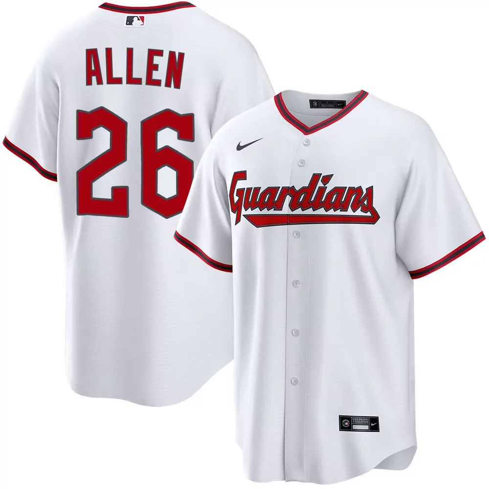 logan allen cleveland guardians alternate navy jersey