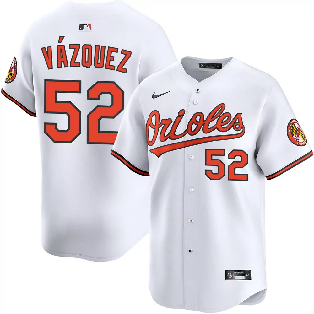 luis vazquez baltimore orioles alternate orange jersey