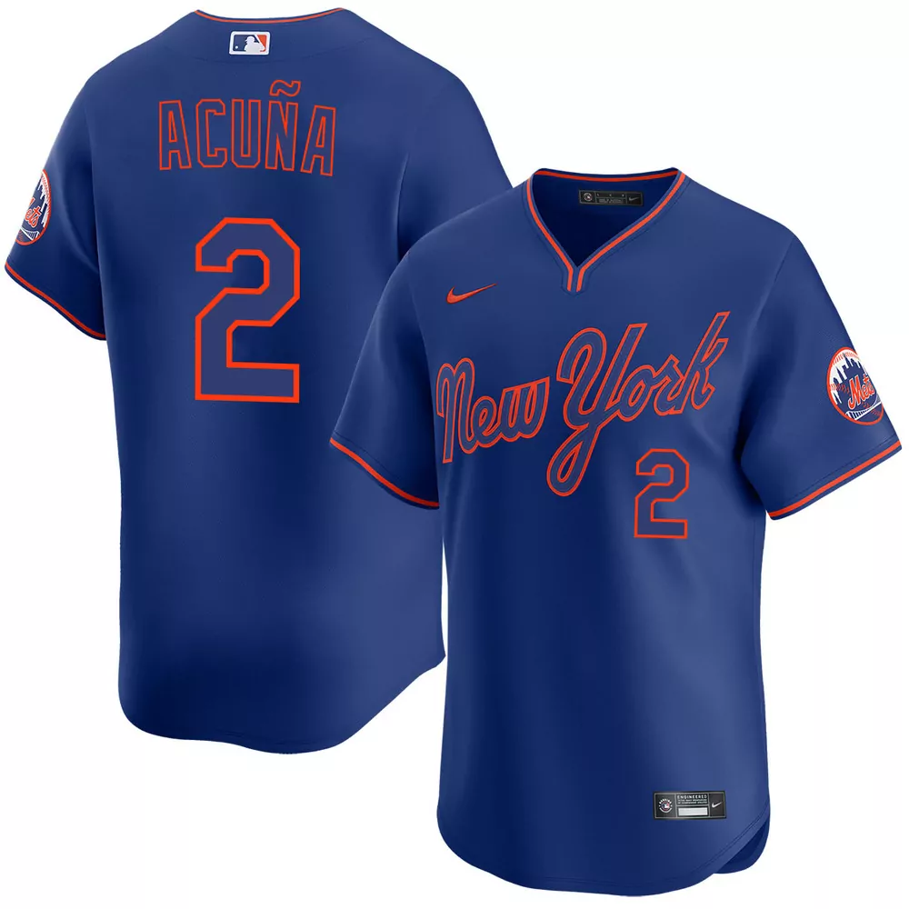 luisangel acuna new york mets alternate black limited jersey