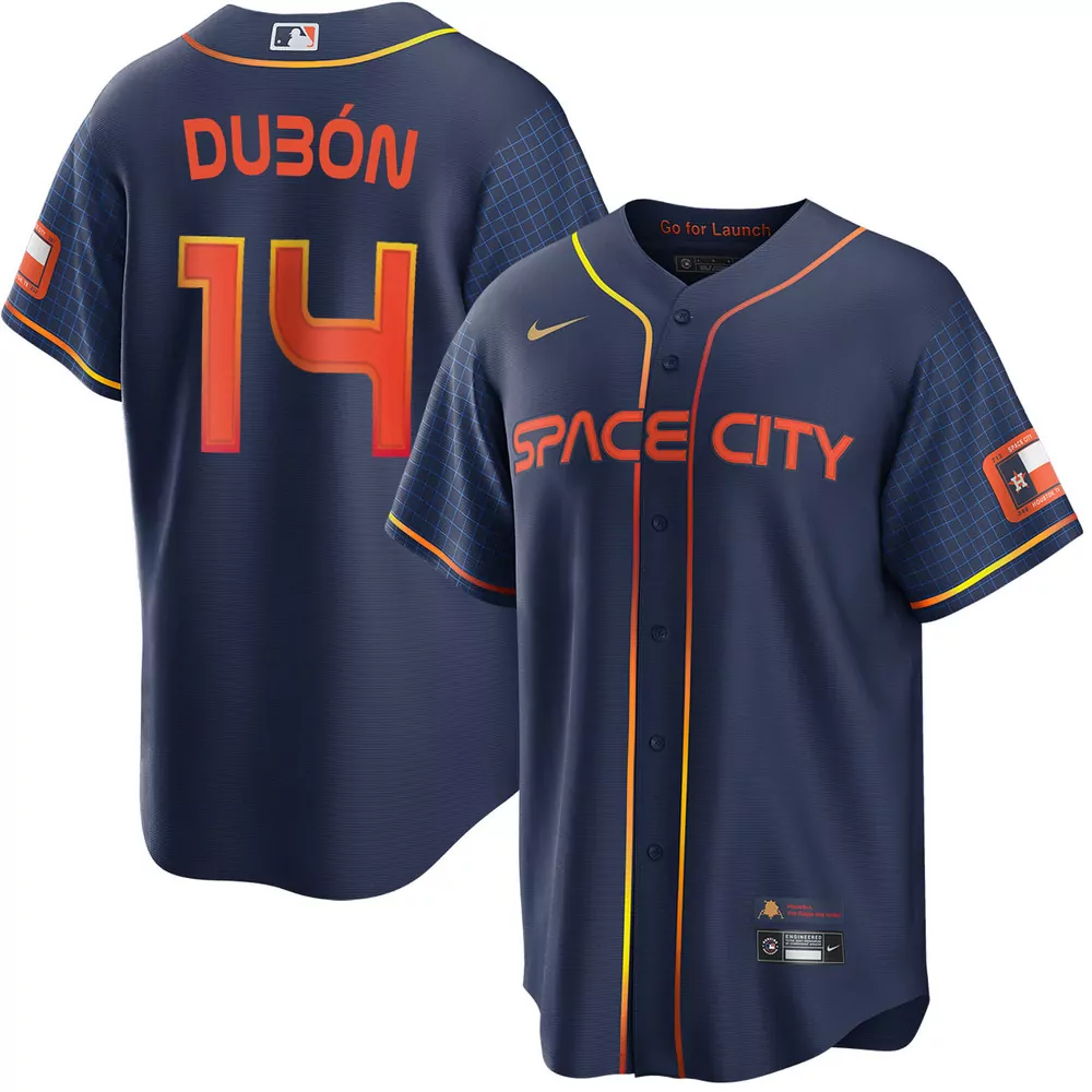 mauricio dubon houston astros alternate navy jersey