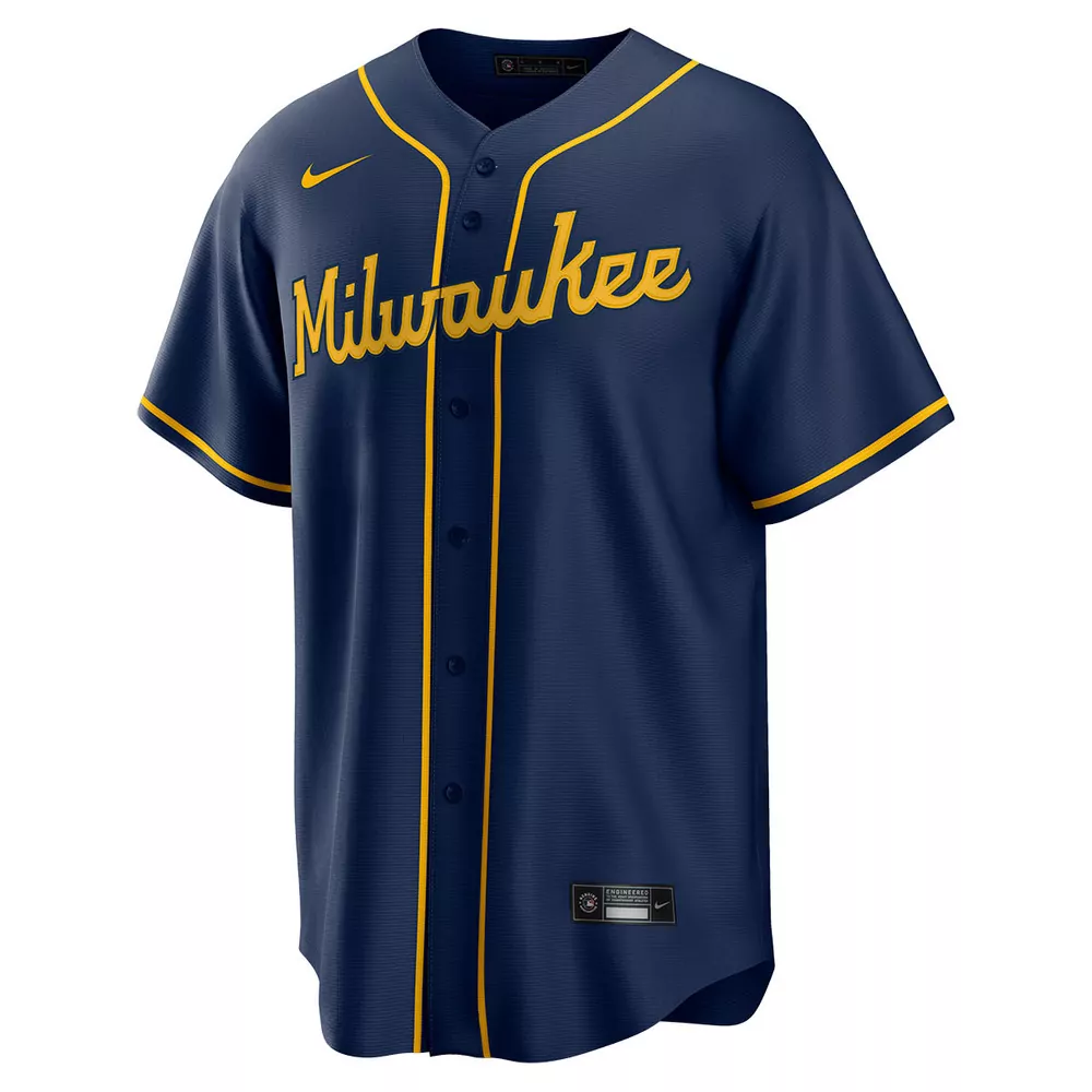 logan henderson milwaukee brewers home ivory jersey