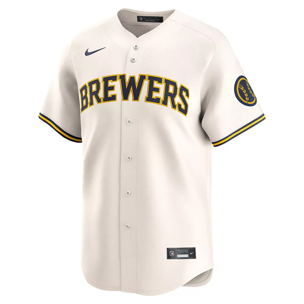 milwaukee brewers alternate white limited jersey