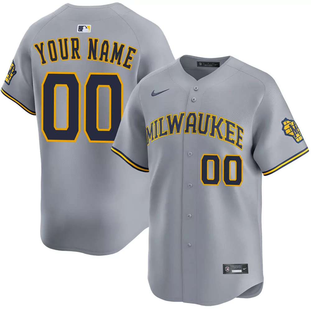 milwaukee brewers personalized home ivory jersey