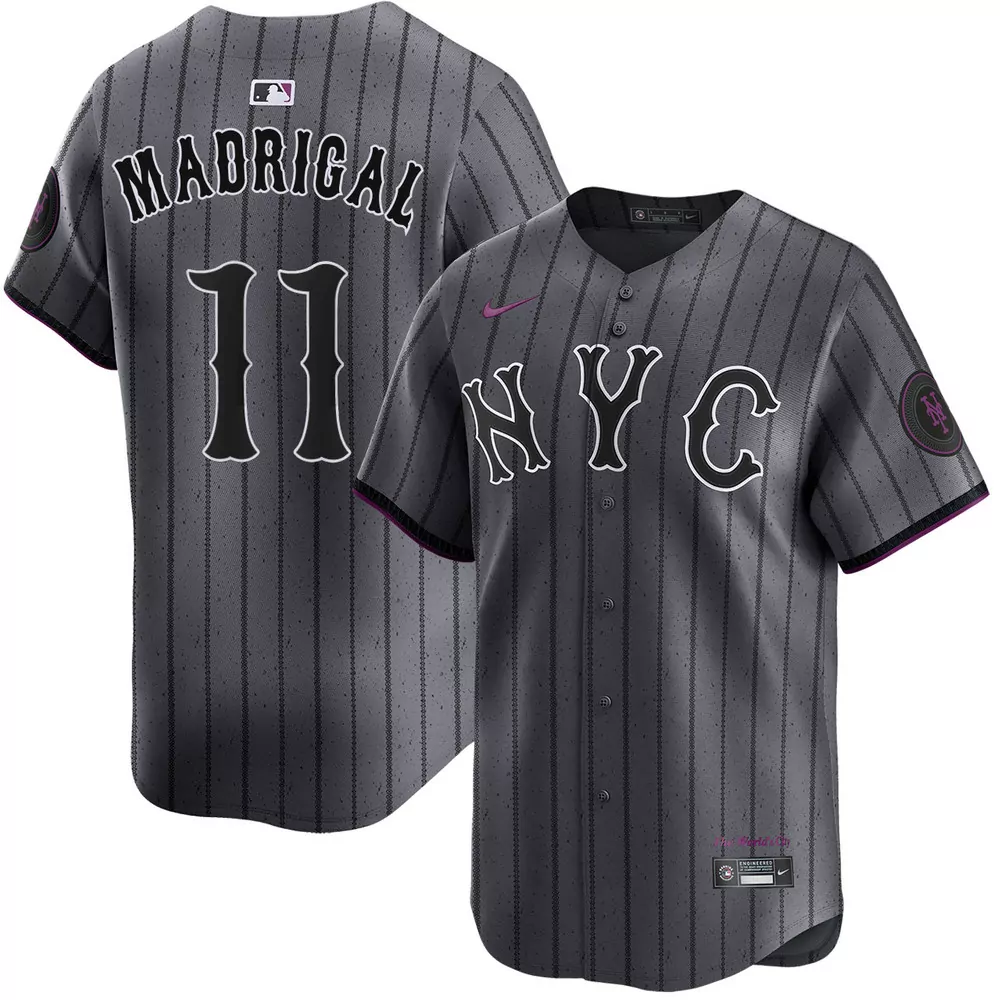 nick madrigal new york mets alternate black limited jersey