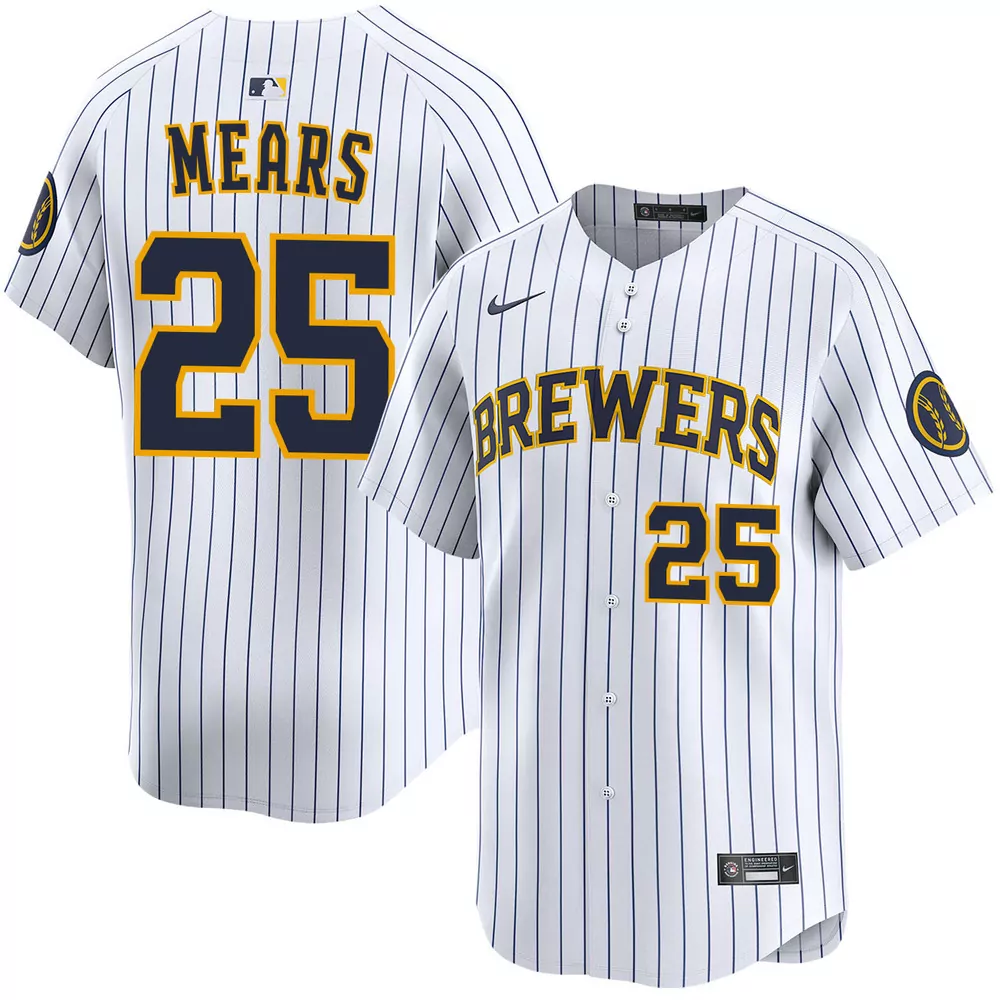 nick mears milwaukee brewers alternate navy limited jersey