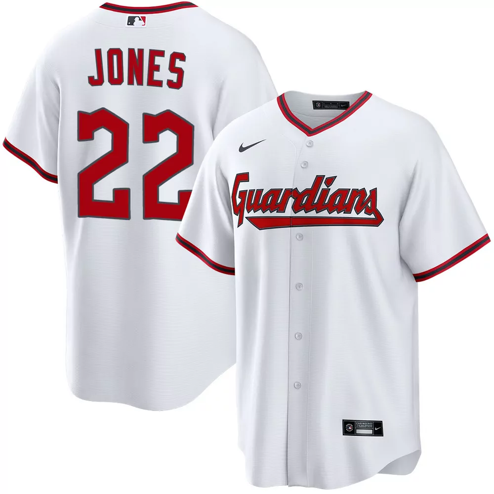 nolan jones cleveland guardians alternate red jersey