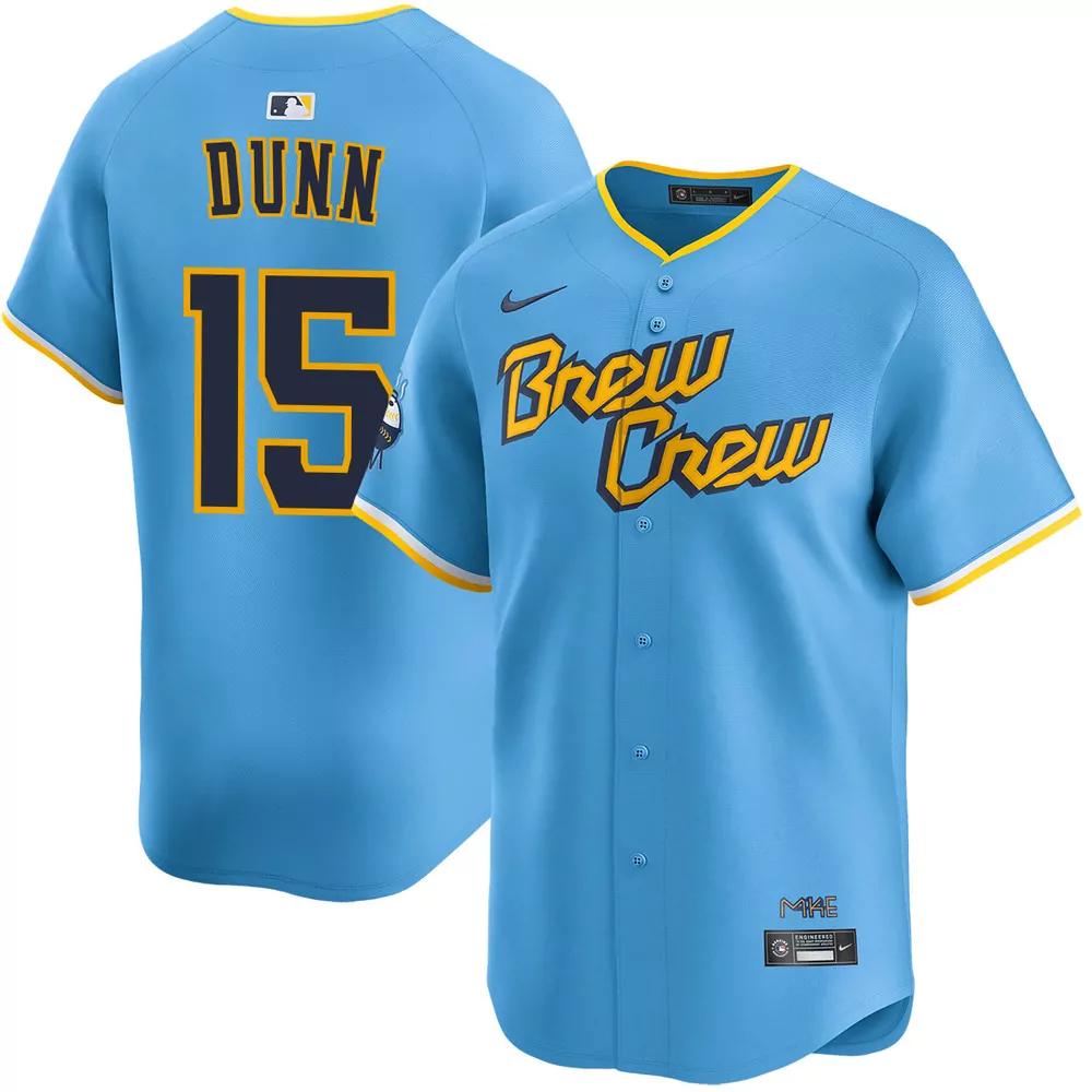 oliver dunn milwaukee brewers city connect jersey