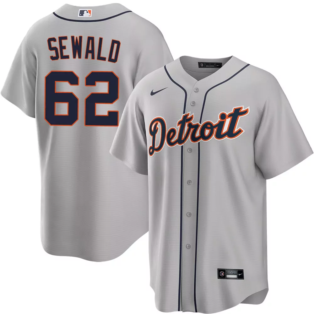 paul sewald detroit tigers home jersey