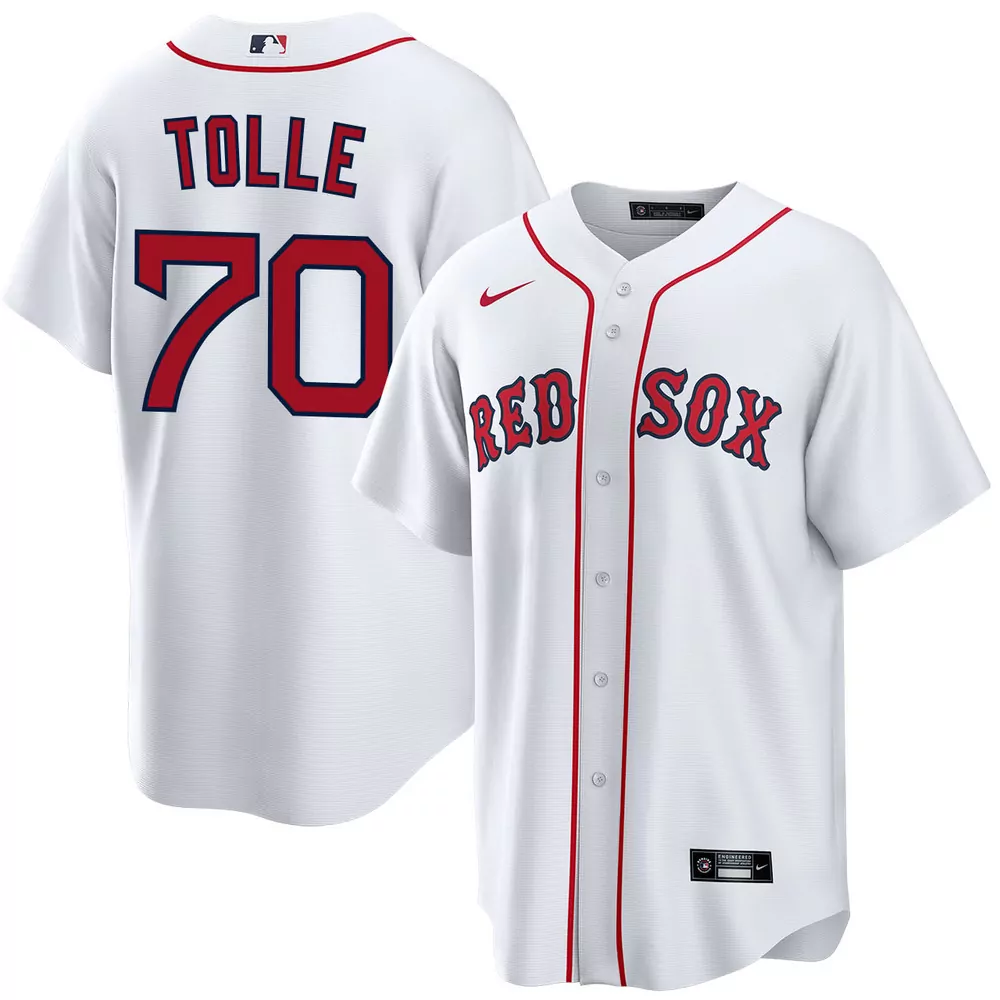 payton tolle boston red sox alternate red jersey
