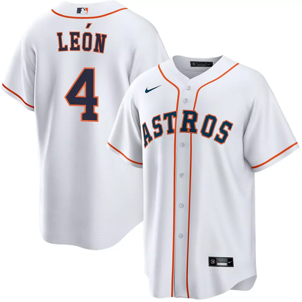 pedro leon houston astros alternate orange jersey