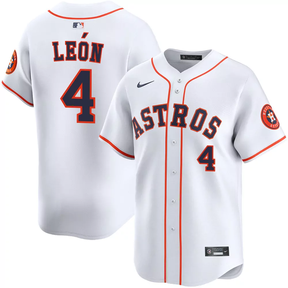 pedro leon houston astros alternate orange jersey
