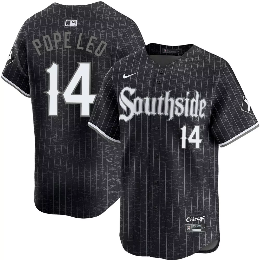 pope leo xiv chicago white sox alternate white jersey