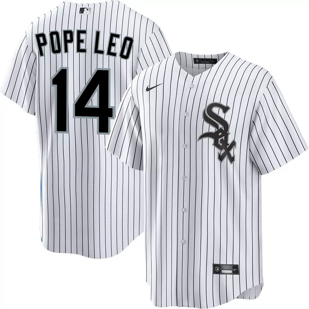 pope leo xiv chicago white sox alternate white jersey