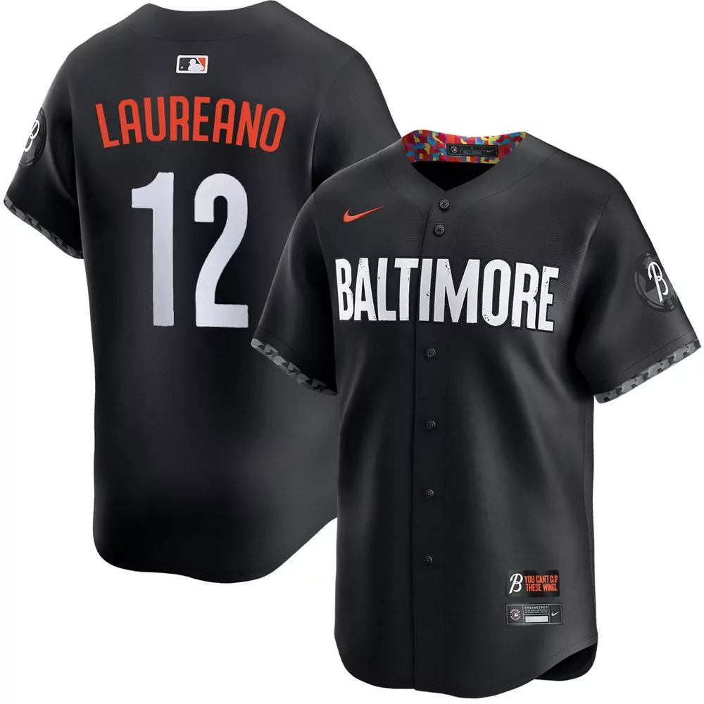ramon laureano baltimore orioles alternate black limited jersey