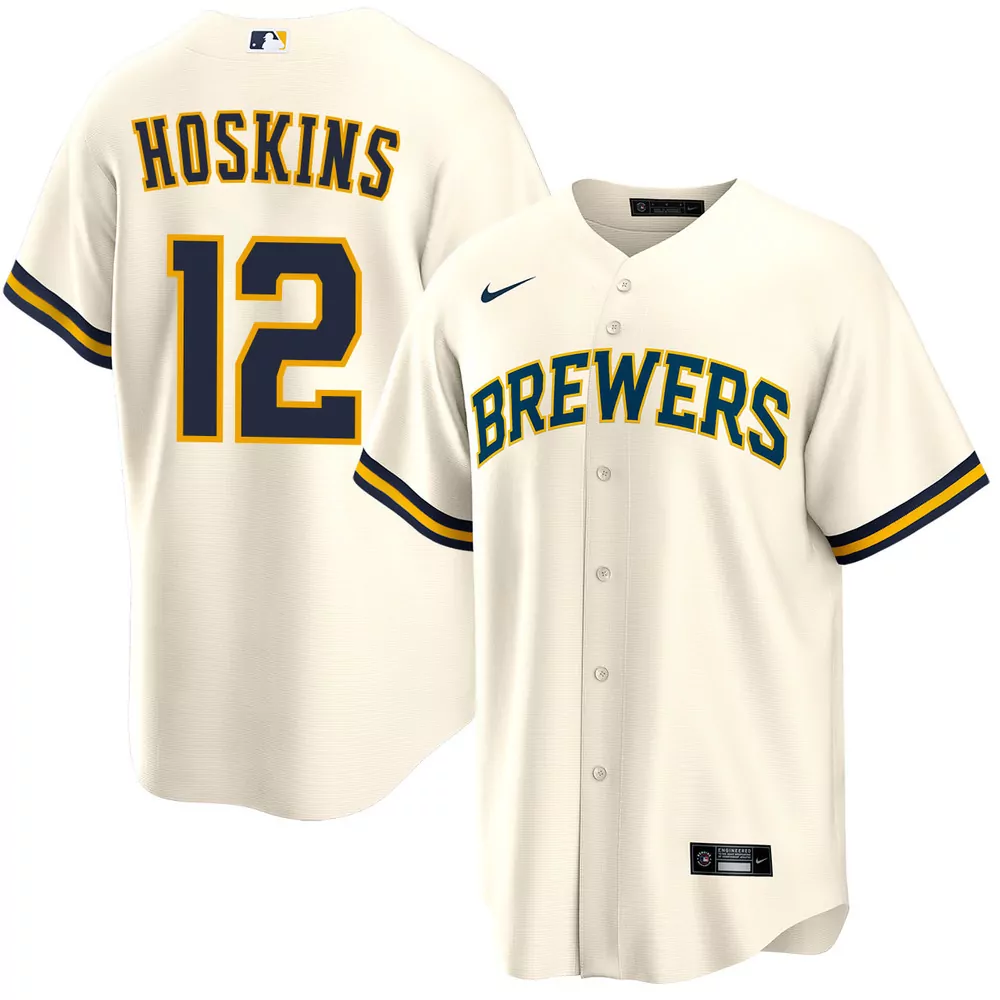 rhys hoskins milwaukee brewers city connect limited jersey