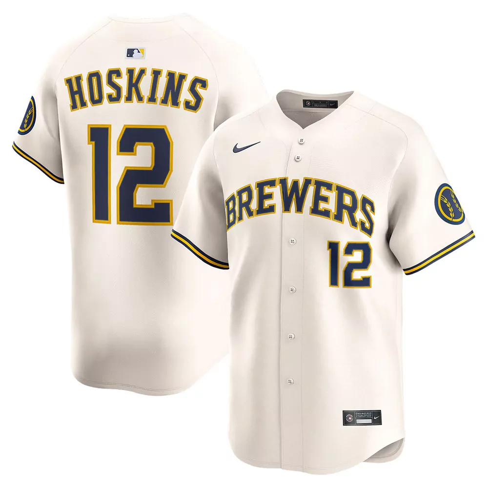 rhys hoskins milwaukee brewers city connect limited jersey