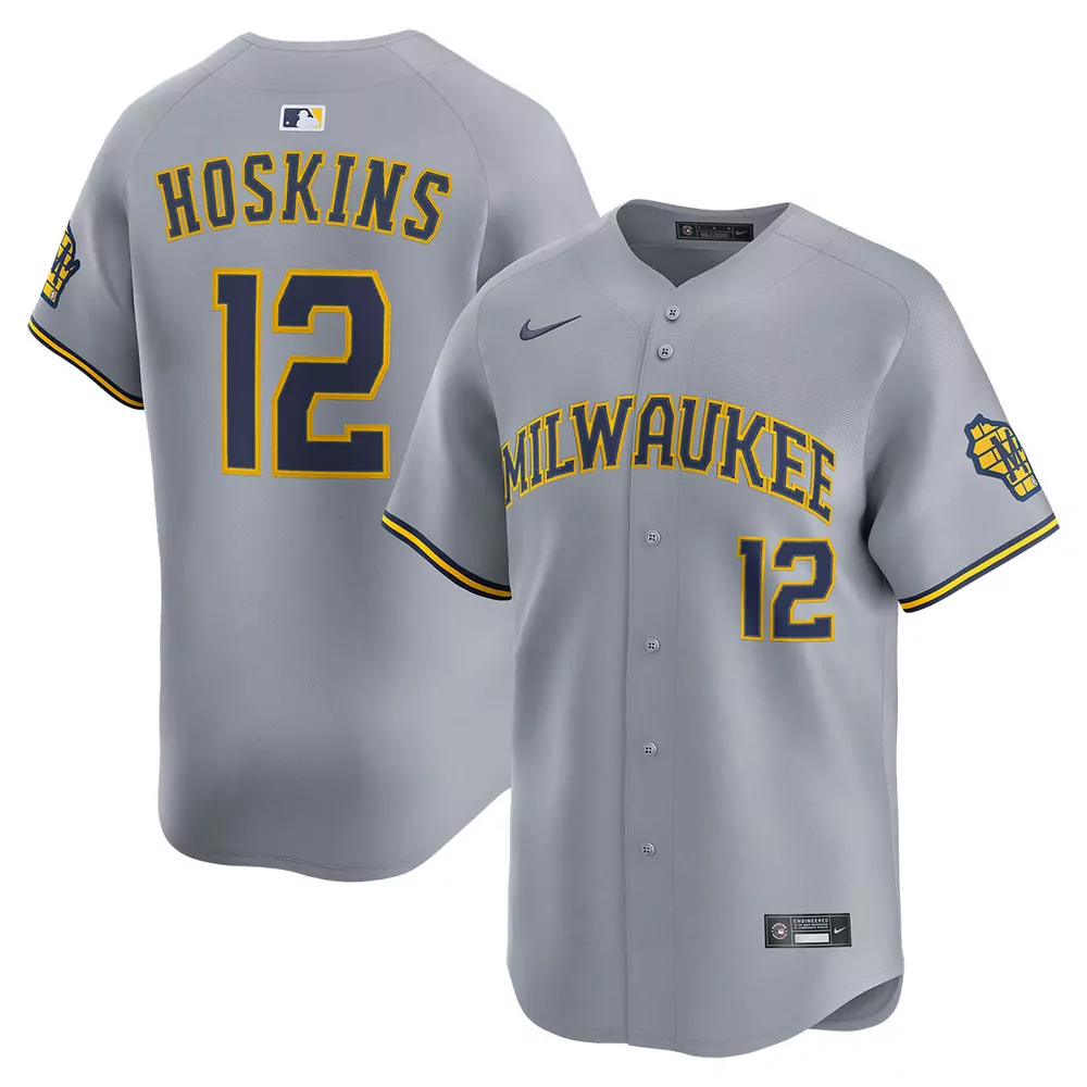 rhys hoskins milwaukee brewers city connect limited jersey