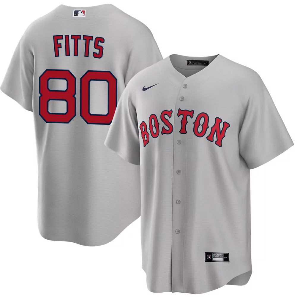 richard fitts boston red sox home player jersey