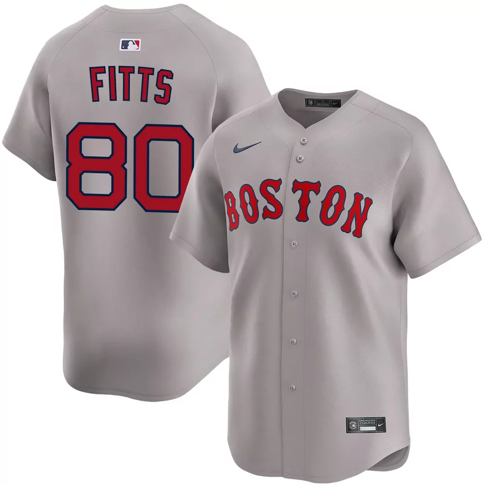 richard fitts boston red sox home player jersey