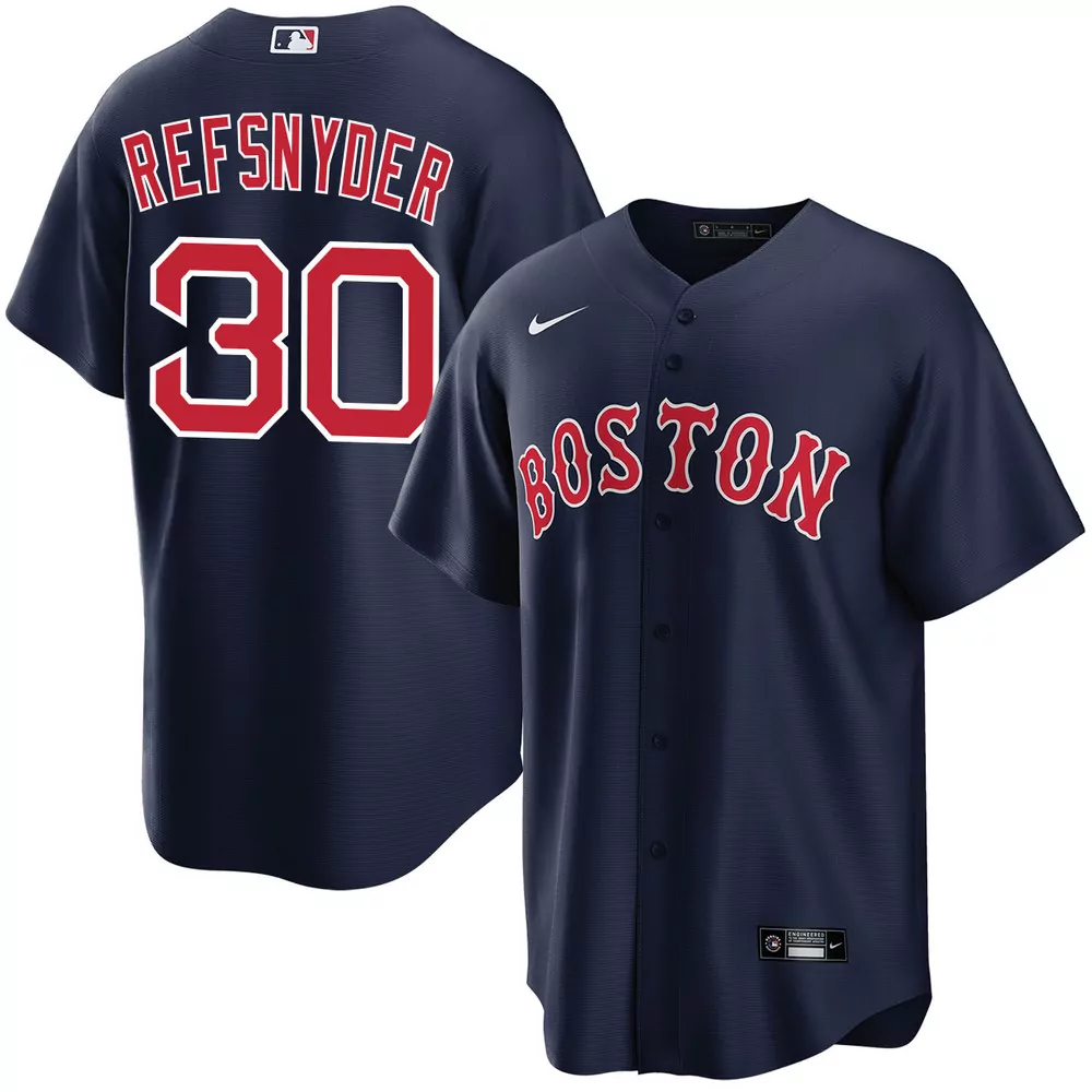 richard fitts boston red sox home player jersey