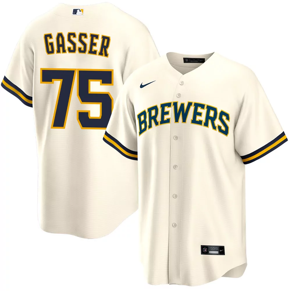 robert gasser milwaukee brewers city connect jersey