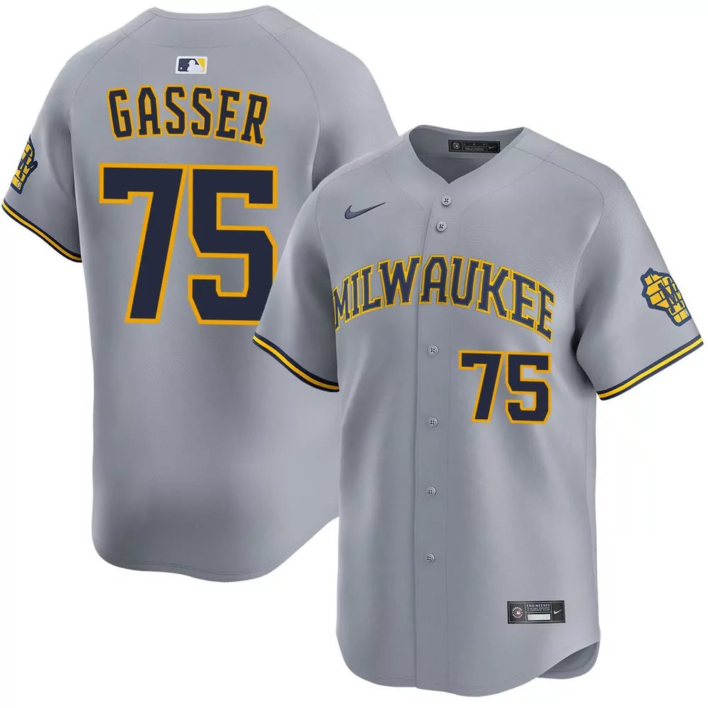 robert gasser milwaukee brewers city connect jersey