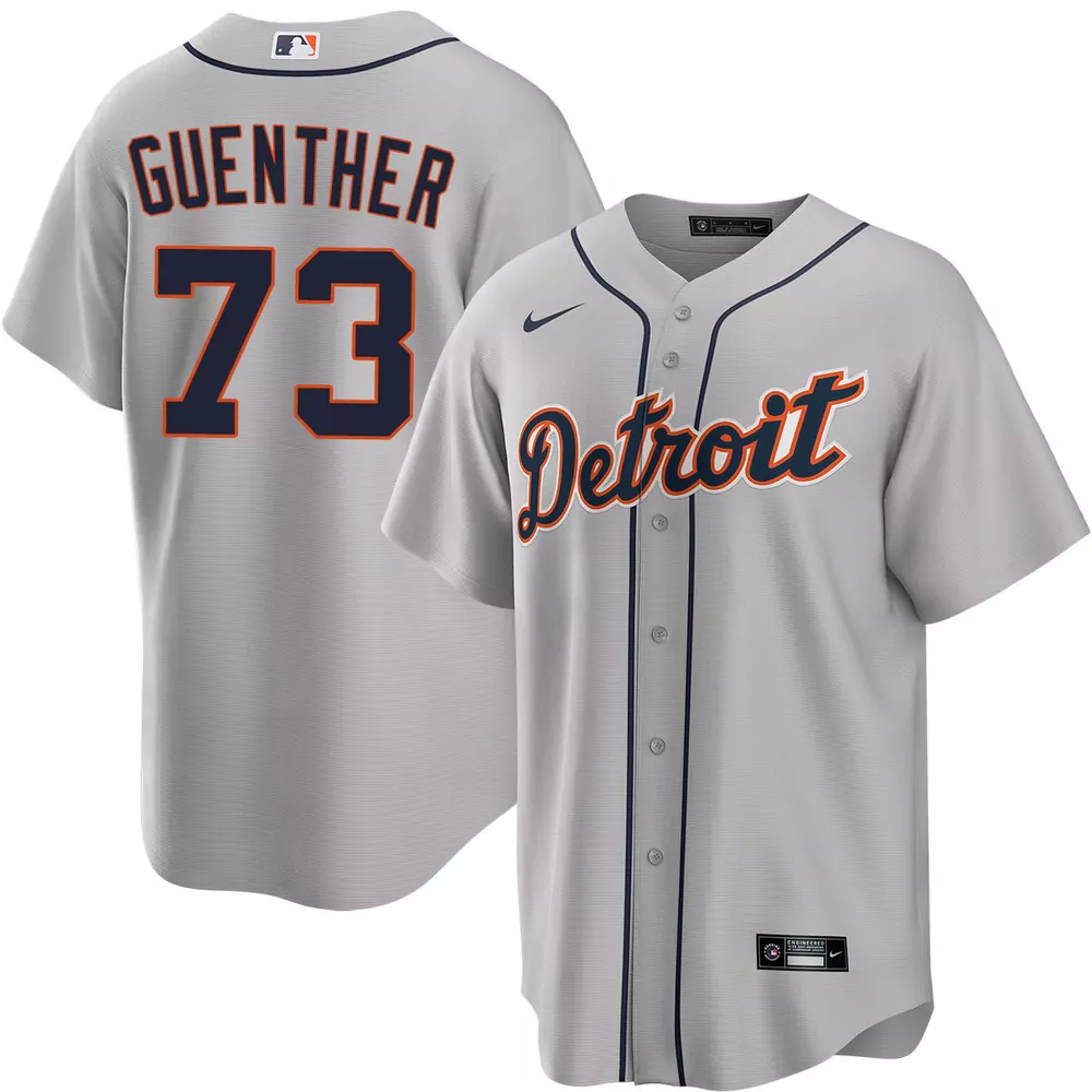 sean guenther detroit tigers home jersey