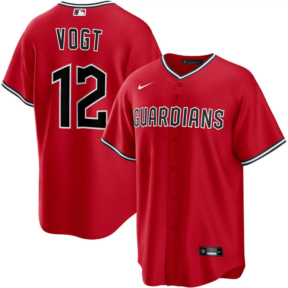 stephen vogt cleveland guardians alternate navy jersey