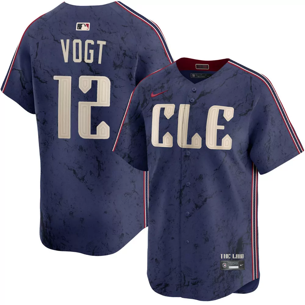 stephen vogt cleveland guardians alternate navy jersey