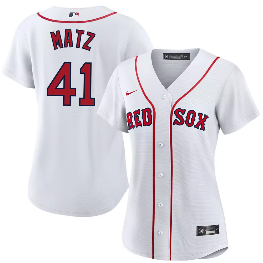 steven matz boston red sox road limited jersey