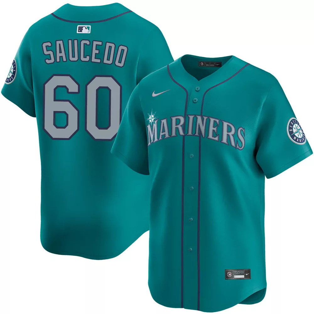 seattle mariners personalized road navy jersey