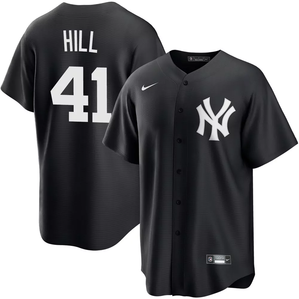 tim hill new york yankees alternate navy jersey