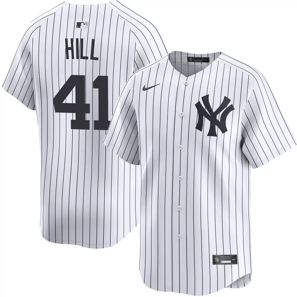 tim hill new york yankees black player jersey