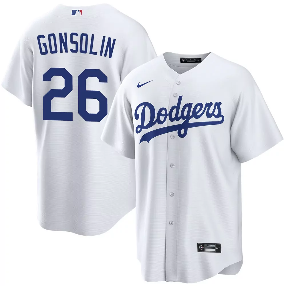 tony gonsolin los angeles dodgers road limited world series jersey
