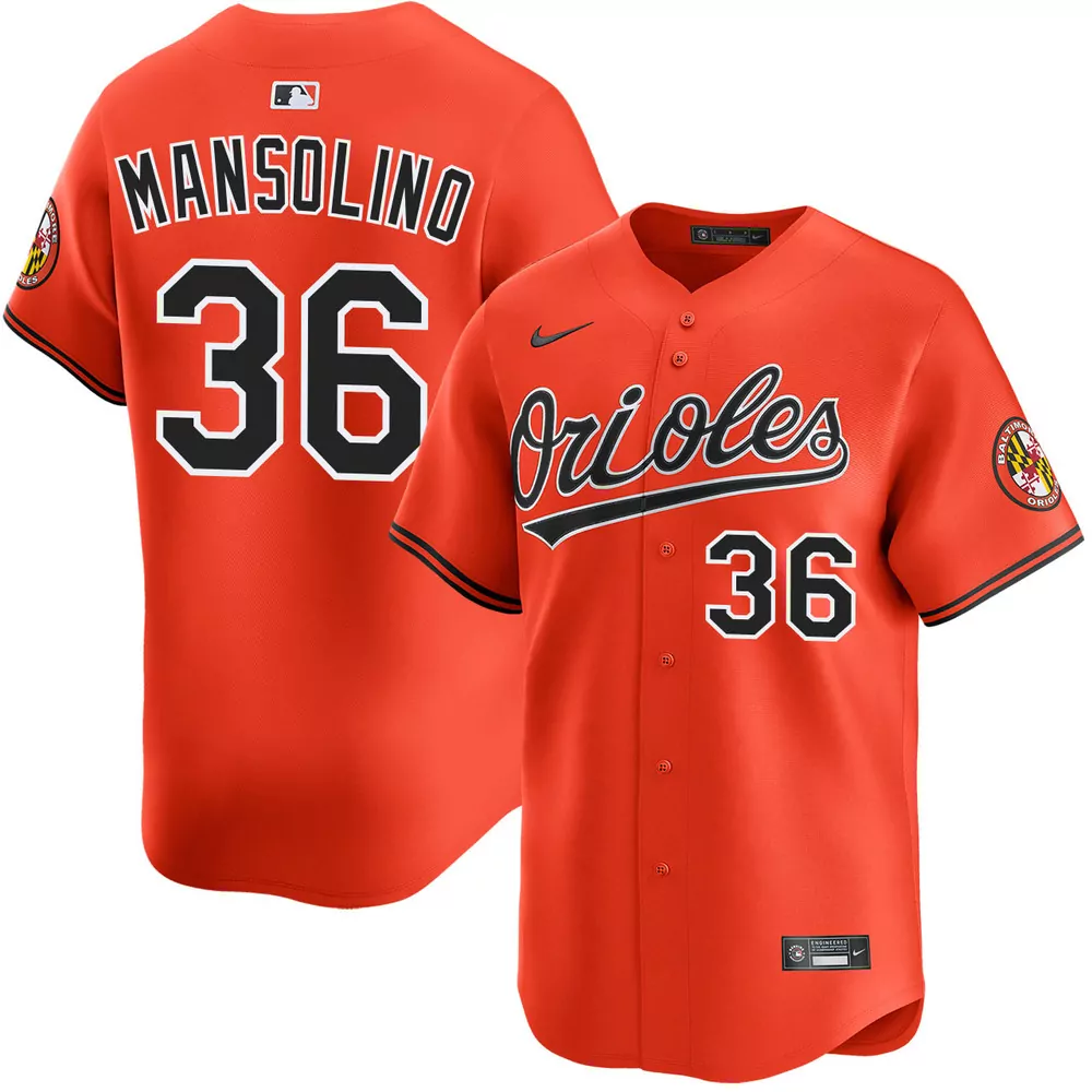 tony mansolino baltimore orioles alternate orange jersey