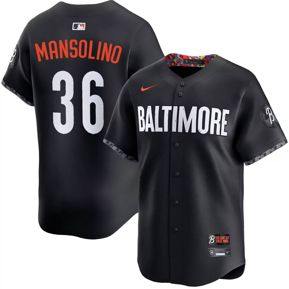 tony mansolino baltimore orioles alternate orange jersey