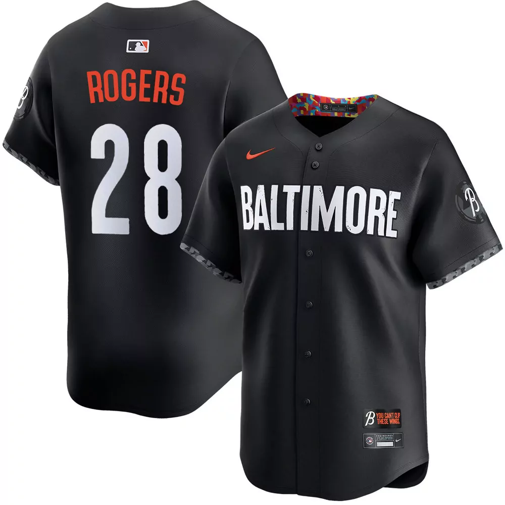 trevor rogers baltimore orioles alternate black jersey