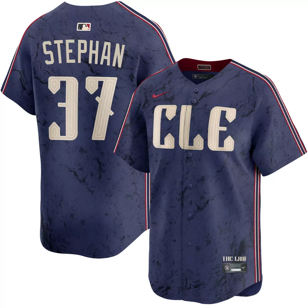 trevor stephan cleveland guardians alternate red jersey