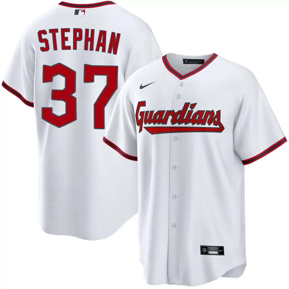 trevor stephan cleveland guardians alternate red jersey