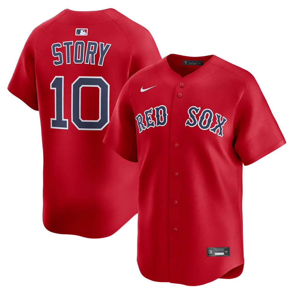 trevor story boston red sox alternate navy limited jersey