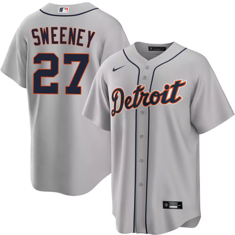 trey sweeney detroit tigers home jersey