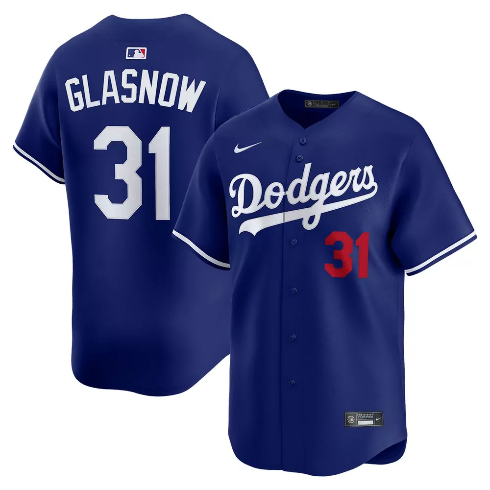 tyler glasnow los angeles dodgers alternate road limited world series champions jersey