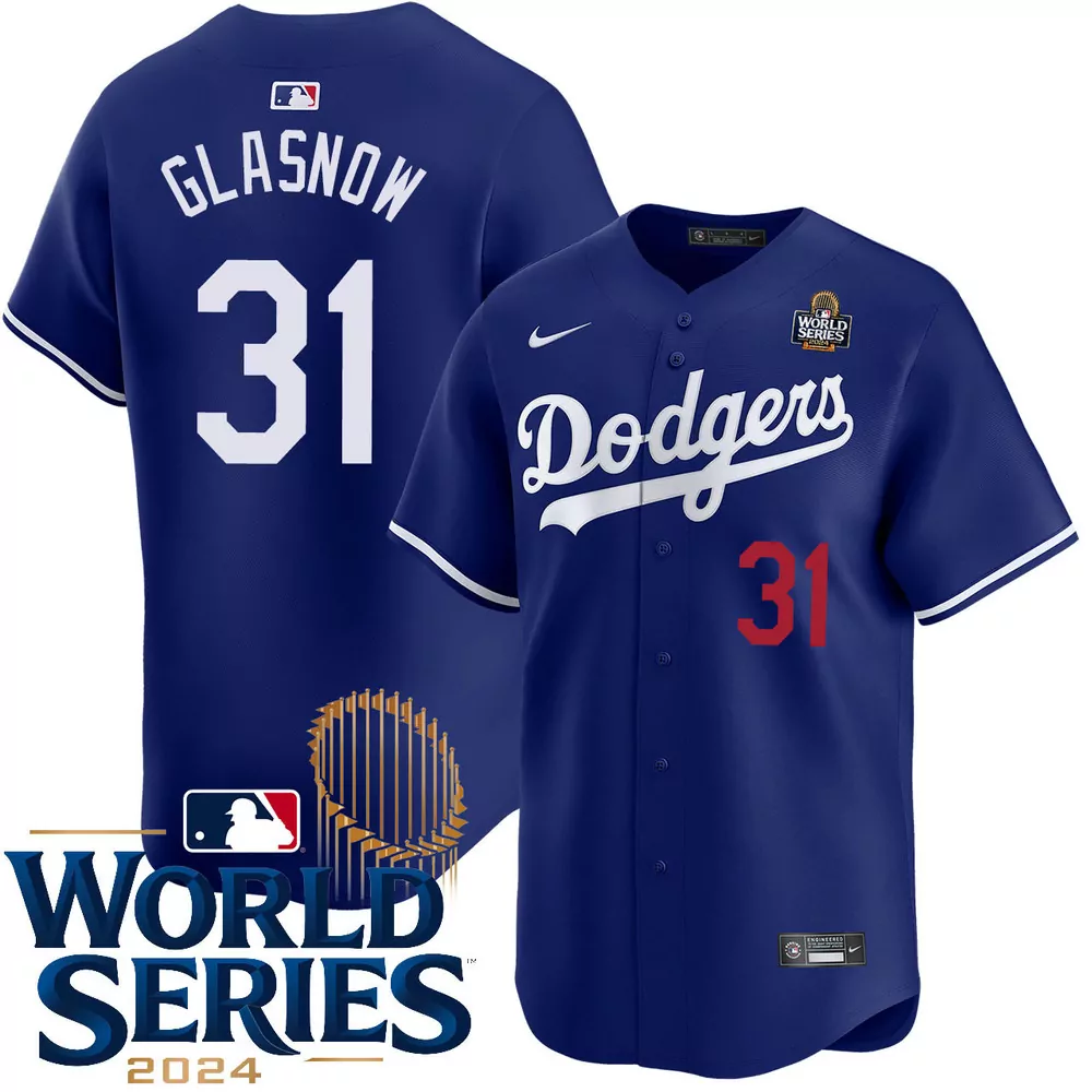 tyler glasnow los angeles dodgers alternate road limited world series champions jersey